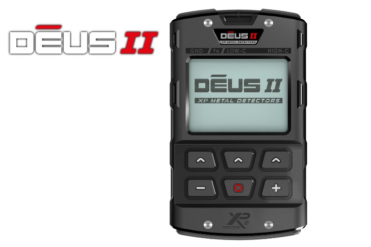 Metalldetektor XP DEUS II 34cm Spule mit Funkkopfh&ouml;rer WSA2 & MI-6 Pinpointer